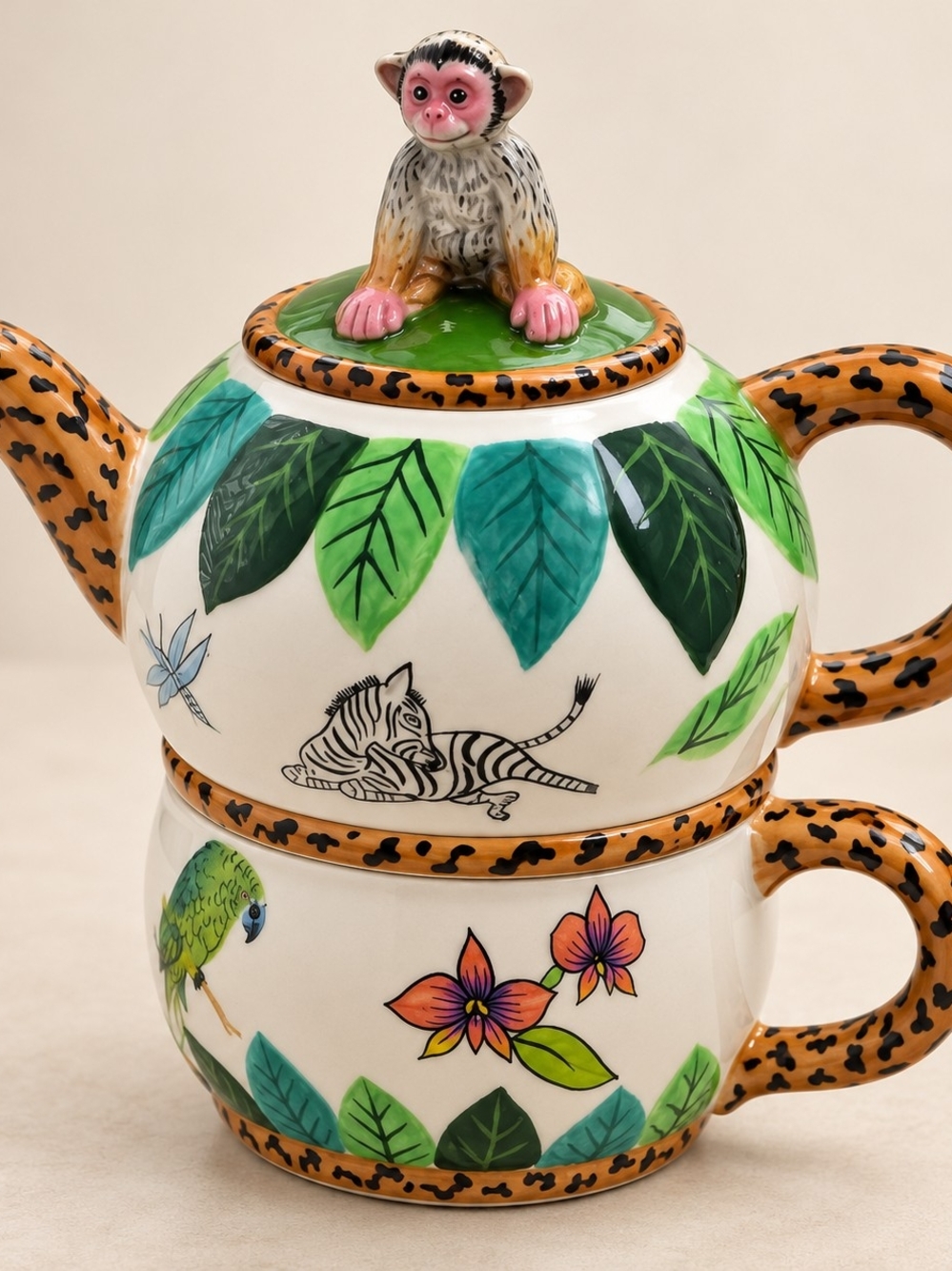 Beautiful Lynn Chase Atelier “Jungle Jubilee” Tea for One set